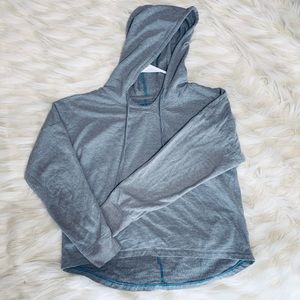 Gray crop hoodie